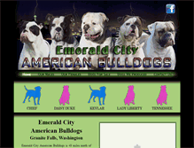 Tablet Screenshot of emeraldcityamericanbulldogs.com